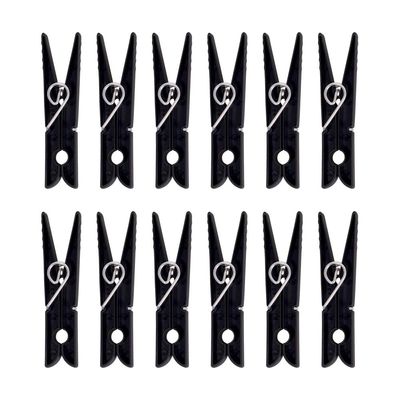 Prendedor Mor 12 Peças Preto