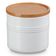 POTE LE CREUSET EM CERÂMICA COM TAMPA DE MADEIRA 1,1 LITROS BRANCO 91044403010000