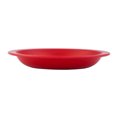 Prato Elegance Fundo Redondo 22cm Vermelho em Polipropileno