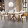 Kit 04 Cadeiras Para Sala de Jantar e Estar Living Estofada Suran L02 Linho Champagne - Lyam