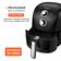 Fritadeira Sem Óleo Com Divisória Air Fryer 4L Mondial Preto/Prata 1500W - AFD-40-BFS 127V