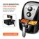 Fritadeira Sem Óleo Com Divisória Air Fryer 4L Mondial Preto/Inox 1500W - AFD-40-BI 127V