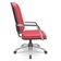 Cadeira De Escritório Giratória Com Braço Cromada Magno P03 Vinil Vermelho - Lyam Decor