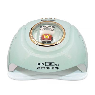 Cabine Seca Esmalte Maquina Unha Gel Alongamento Sun S8 Verde água
