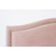 Cabeceira Casal Curva Luxo 140x60 Veludo Rosê - Tachas Prata