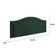 Cabeceira Queen Curva Luxo 160x60 Veludo Verde - Tachas Fumê