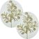 Plantas Folhas Decoração Natal Gliter Dourado 70cm Kit 10pçs
