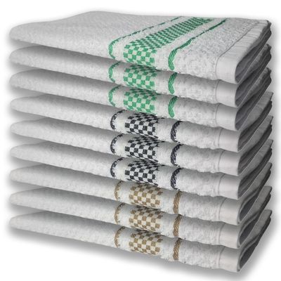 9 Panos de Prato Atoalhado Felpudo Premium MR+PR+VD