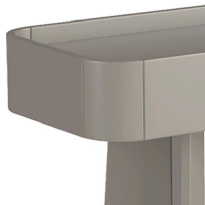 Aparador Para Sala De Estar Orgânico Industrial Alef I03 Grigio Preto - Lyam Decor
