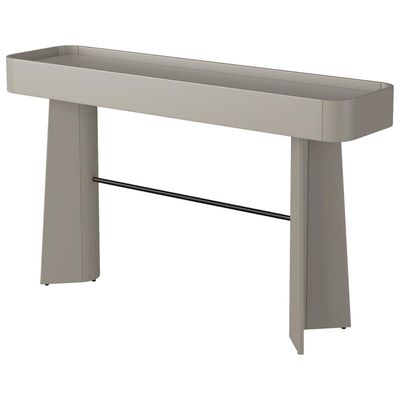Aparador Para Sala De Estar Orgânico Industrial Alef I03 Grigio Preto - Lyam Decor