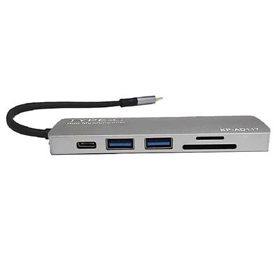 Adaptador Hub USB-C Multifuncional Tipo-C x HDMI, USB 3.0 Cartão SD Kp-Ad117