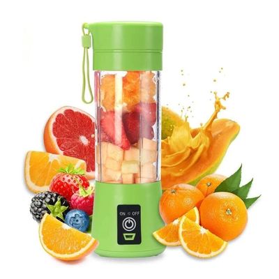 Mini Liquidificador Portátil Usb Shakes Vitaminas Sucos Academia 4 Laminas