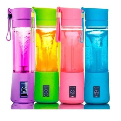 Mini Liquidificador Portátil Usb Shakes Vitaminas Sucos Academia 4 Laminas