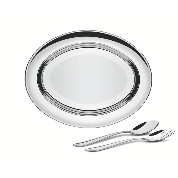Kit para Salada em Aço Inox Buena 3pçs - Tramontina Cinza Kit para Salada em Aço Inox Buena 3pçs - Tramontina Cinza