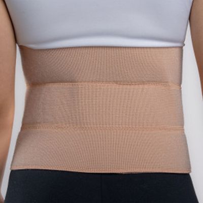 Faixa Abdominal 3 Painéis Ortho Care Dellamed G / Bege