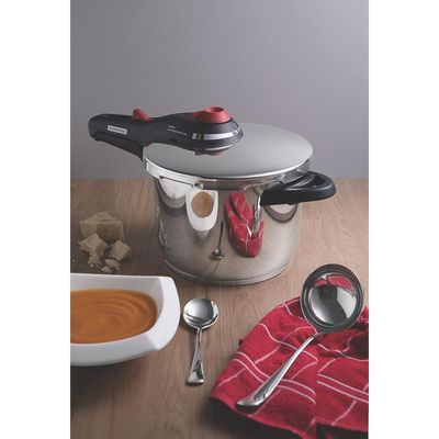 Panela De Pressão 6l Tramontina Aço Inox Fundo Triplo Solar