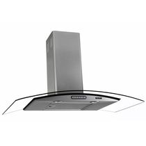Coifa de Parede 90cm Vidro Curvo Inox Duto Slim Terim Inox 220V
