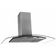 Coifa de Parede 90cm Vidro Curvo Inox Duto Slim Terim Inox 220V