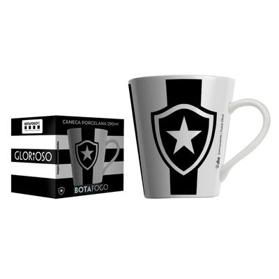 Caneca Porcelana 290ml Allmix Botafogo