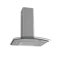 Coifa Nardelli De Parede Clean Vidro Curvo Kromanox 60cm Kromanox 110V