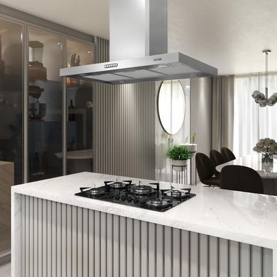 Coifa Ilha 75cm Retangular Fogatti Inox 220V