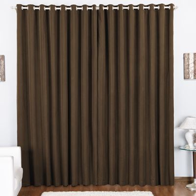 Cortina Duda 3,00m x 2,80m Metros Tabaco Tecido Oxford Para Sala ou Quarto