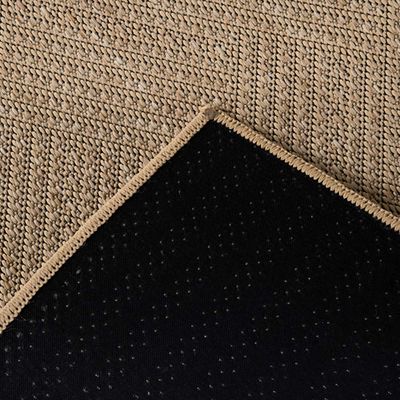 Tapete Passadeira Sisal 2,00m x 66cm Base Antiderrapante Para Corredor Cozinha Quarto Sala - Clean