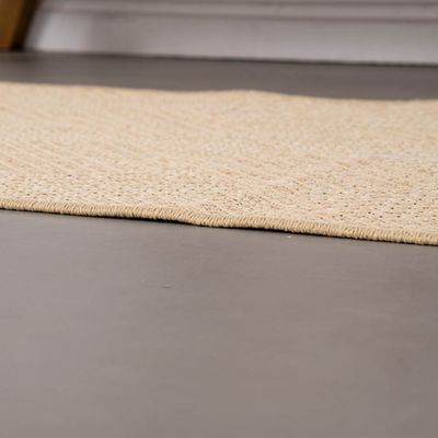 Tapete Passadeira Sisal 2,00m x 66cm Base Antiderrapante Para Corredor Cozinha Quarto Sala - Clean