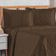 Kit Cobre Leito Colcha Celeste Queen 3 Peças Matelado Floral 180 Fios - Marrom