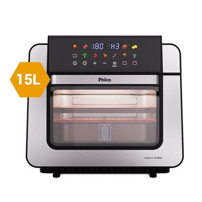 Air Fryer Oven Philco 15L Dupla Resistência 1800W PAF15B - 220V