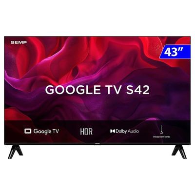 Smart TV TCL LED 43 Full HD Android TV 43S42 Wi-Fi