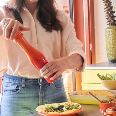 KIT LE CREUSET MOEDORES DE PIMENTA E SAL EM PLÁSTICO ABS 30CM LARANJA