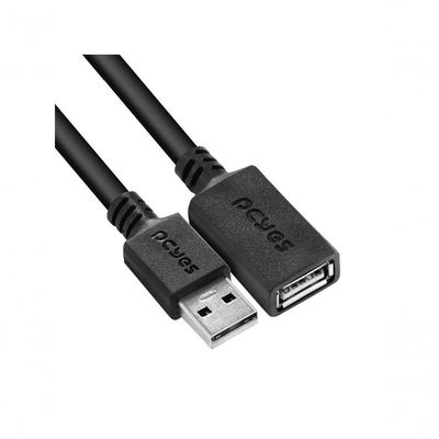 Cabo Extensor Usb A 2.0 Macho Para Usb A 2.0 Femea 28awg Puro Cobre 1 Metro - Puamf2-1