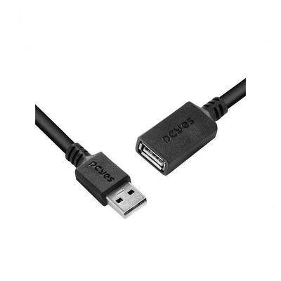 Cabo Extensor Usb A 2.0 Macho Para Usb A 2.0 Femea 28awg Puro Cobre 1 Metro - Puamf2-1