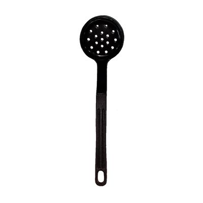 Escumadeira Talher em Nylon Cozinha Utensílio Preto 28cm