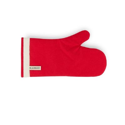 KIT LE CREUSET TRAVESSA RETANGULAR HERITAGE 32CM E LUVA PARA FORNO DE ALGODÃO VERMELHO