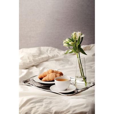 Conjunto Xícara e Pires de Chá Tramontina Maria Augusta em Porcelana 250 ml 2 Peças