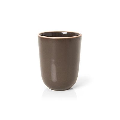 Jogo De Caneca Copa E Cia 2 Peças Vivant Em Cerâmica Mocca
