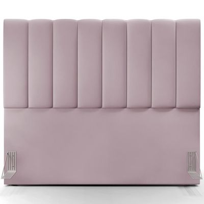 Cabeceira Cama Box Casal 140 cm Dália W01 Suede Rosê - Lyam Decor