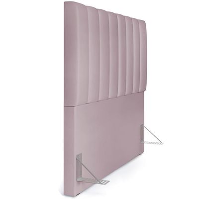 Cabeceira Cama Box Casal 140 cm Dália W01 Suede Rosê - Lyam Decor