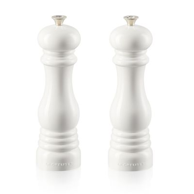 CONJUNTO GALHETEIROS E MOEDORES LE CREUSET BRANCO