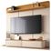 Painel Para TV 70 Pol Bancada Suspensa Orgânica Cheri B01 Off White Cinamomo - Lyam Decor