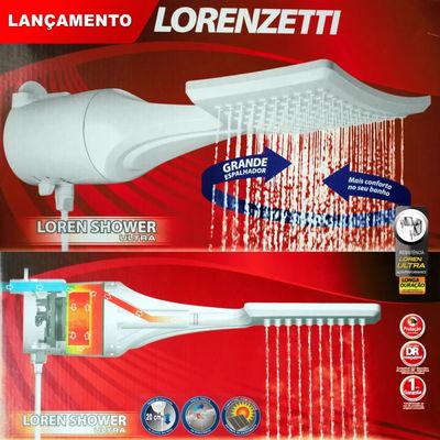 Chuveiro Loren Shower Ultra Eletrônica 127V/5500W Lorenzetti