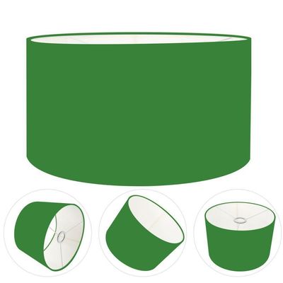 Cúpula Abajur Cilíndrica Cp-7024 ø50x25cm Verde Folha