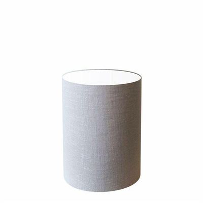 Cúpula Abajur E Luminária Cilíndrica Vivare Cp-7003 ø15x20cm - Bocal Nacional Rustico-cinza