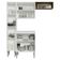 Armário De Cozinha Compacta 156 Cm Emilly Madesa 03 Branco/rustic