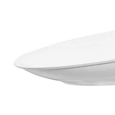 Saladeira Oval 60cm Branca em Policarbonato