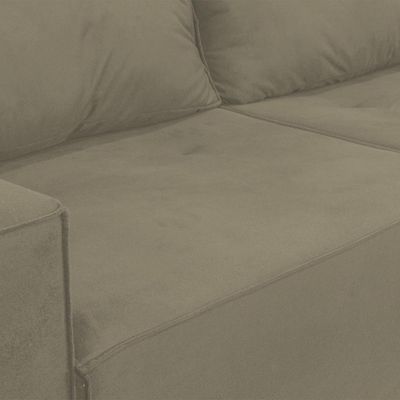 Sofá 1,80 Moderno 2 Lugares Confortável Onix Cappuccino