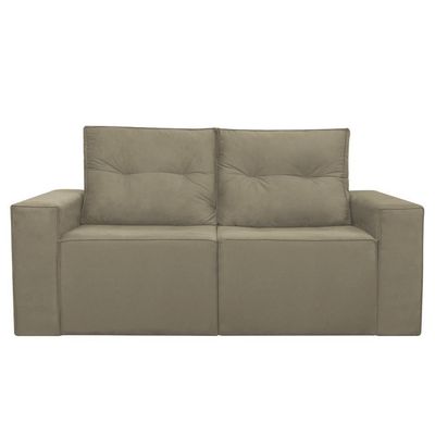 Sofá 1,80 Moderno 2 Lugares Confortável Onix Cappuccino