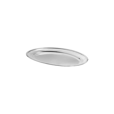 Travessa Oval Rasa 20cm Aço Inox 4un